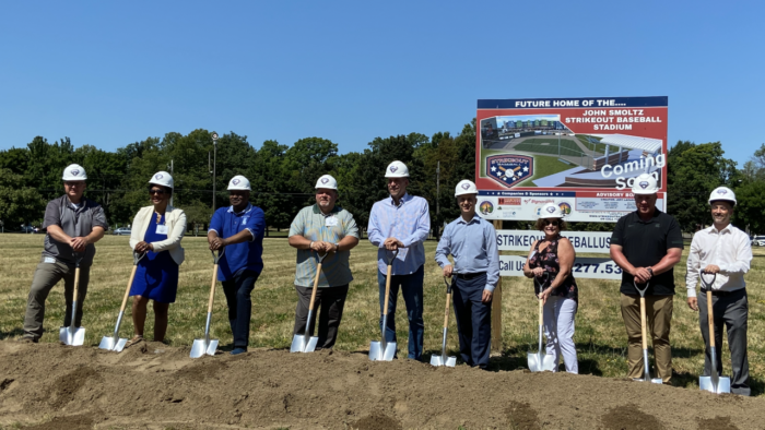 Groundbreaking ceremony held for new strikeout baseball stadium in Lansing